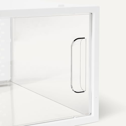 Amazon Basics Stackable and Foldable Clear Shoe Storage Organizer Box - Image 4