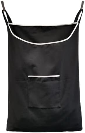 Laundry Hamper with Front Pocket, Door Hanging Laundry Bag, 65 Liters by GORISEN