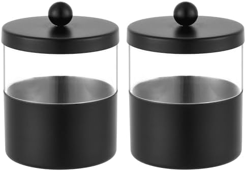 Gaussra Black Apothecary Jar, Bathroom Jar - Image 7