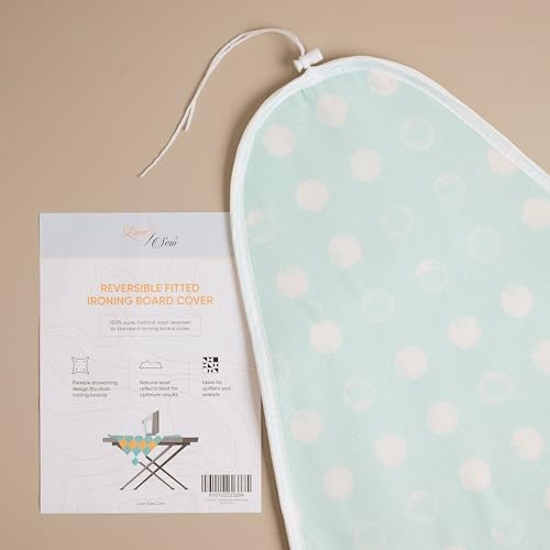 Love Sew Wool Reversible Fitted Ironing Board Cover - 2 in 1 - One Side Wool - Image 4