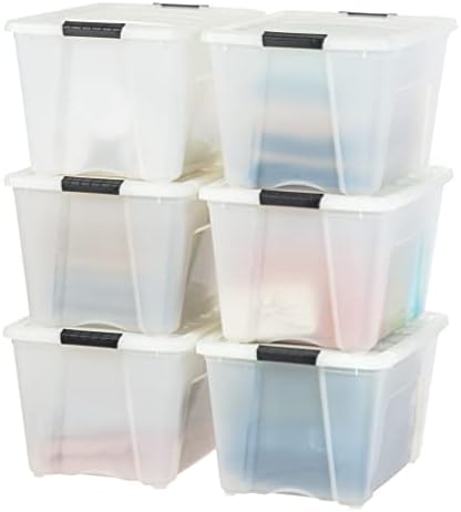 IRIS USA 6-Pack 54 Quart Storage Bins by IRISUSA