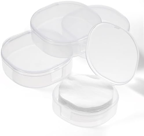 QfwdfcTrenz 4Pcs Plastic Cotton Square Holder Cosmetic Cotton Pads Holder by Unknown
