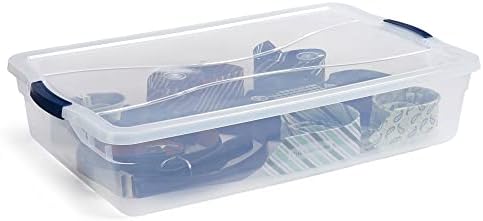 Rubbermaid Cleverstore 42 Quart Stackable Plastic Storage Container Organizer - Image 5