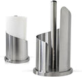 Stainless Steel Paper Towel Holder Countertop, Modern Covered Design, Weighted by OLIXAN