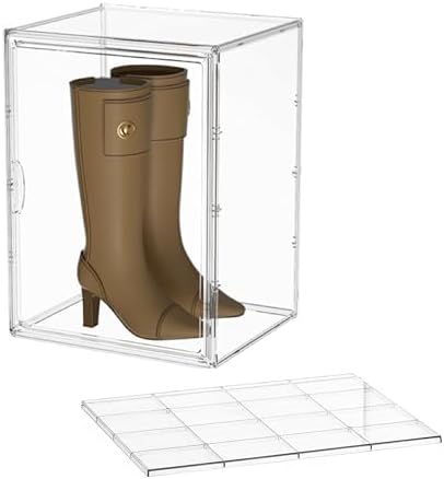 Attelite XXX-Large Acrylic Display Case Boot Shoe Storage Boxes by Attelite