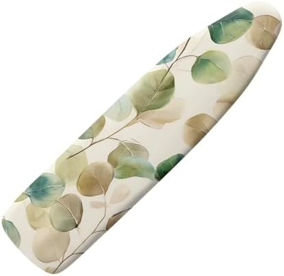 Green Cute Leaves Ironing Board Cover Cover Standard Size Soft Fabric Scorch by Darisoco