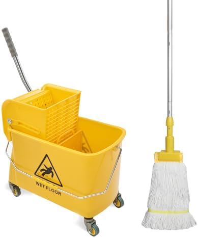 Midoneat Mop Bucket with Wringer, 22 Qt, Floor Cleaning by Midoneat