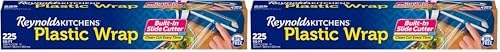 Reynolds Plastic Wrap, 225 Square Feet | Quick Cut | Pack of 2 by ReynoldsConsumerProducts