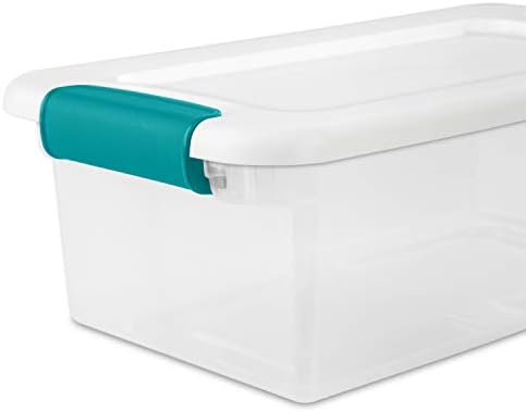 Sterilite 6 Quart Latching Box, Small Clear Plastic Storage, 12 Pack - Image 5