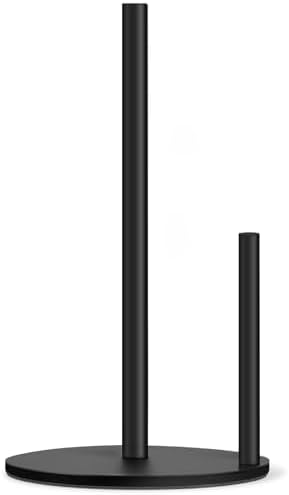 Black Paper Towel Holder, Countertop Paper Towel by ProvideThePerfectChoice