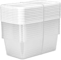 Set of 6 Quart Storage Boxes by Unknown