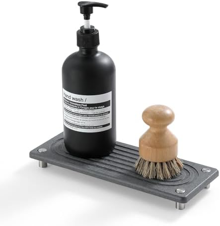 Razborci Water Absorbing Stone Sink Caddy Kitchen Sink Organizer Tray, by Razborci
