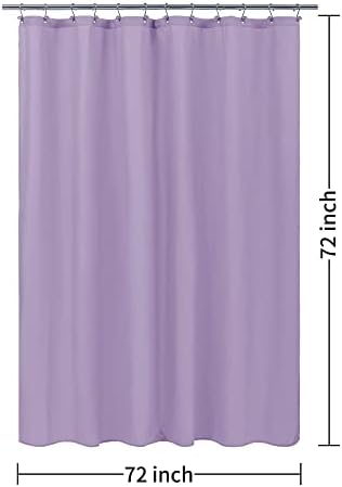 ALYVIA SPRING Waterproof Fabric Shower Curtain Liner Lavender Purple - Image 7