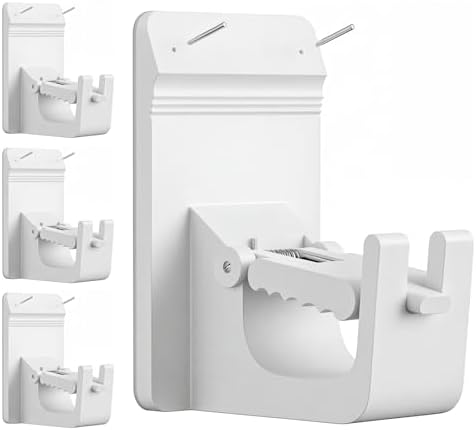 Universal Heavy Duty Curtain Rod Brackets, No Drill Curtain Rod Brackets by CTBOM