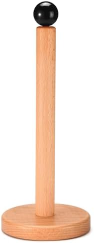 Paper Towel Holder, Wooden Kitchen Roll Stand by Cambiar