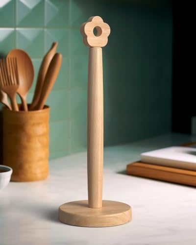 KitchLife Cute Wooden Paper Towel Holder by OverDoorHooksKitchenSupplies