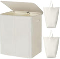WOWLIVE 140L Double Laundry Hamper 2 Section by WOWLIVE