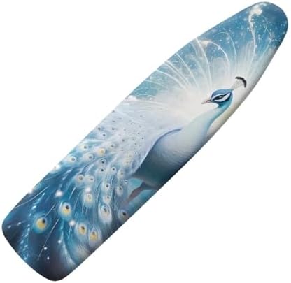 GLENLCWE Peacock Ironing Board Cover, Heat Reflective Iron Board Cover Standard by GLENLCWE