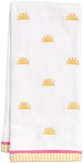 Ritz 2-Piece Cotton Velour Bathroom Hand Towel Set, Embroidered Sun Allover by RITZ