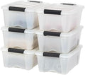 IRIS USA 6-Pack 13 Quart Storage Bins by IRISUSA