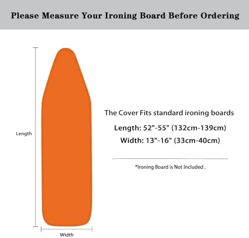 Orange Ironing Board Pad Resist Scorching Ironing Board Cover - Image 6