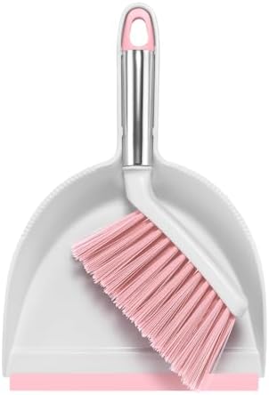 NACENA Mini Broom and Dustpan Set, Small Dust Pan and Brush Set by nacena