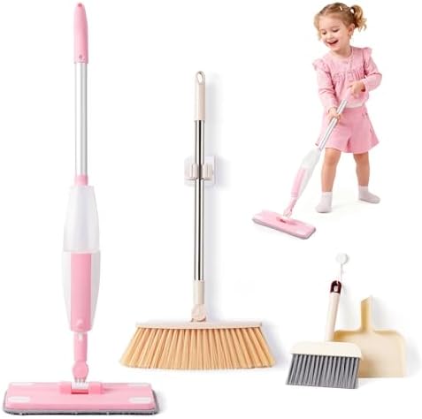 Toddler Gifts Cleaning Toy Sets, Real Working Water-Spraying Mop Toy by LuckyStar-us
