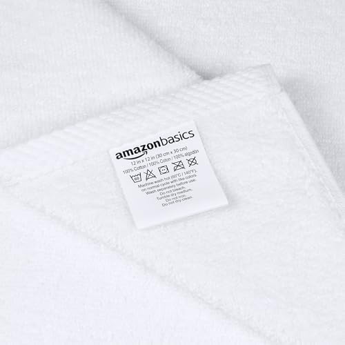 Amazon Basics Cotton Washcloths, Lightweight Quick-Dry, Absorbent Face and Body - Image 6