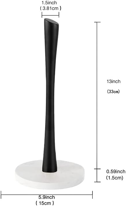 Black Paper Towel Holder Countertop, Marble Paper Towel Holder Used - Image 2