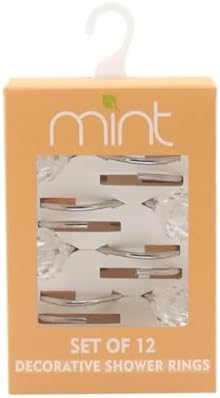J&V TEXTILES Shower Curtain Hooks Rings, Rust Resistant Metal Double Glide - Image 4