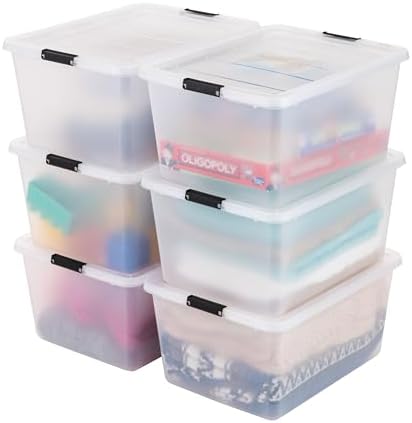 IRIS USA 6-Pack 32.5 Quart Clip Box by IRISUSA