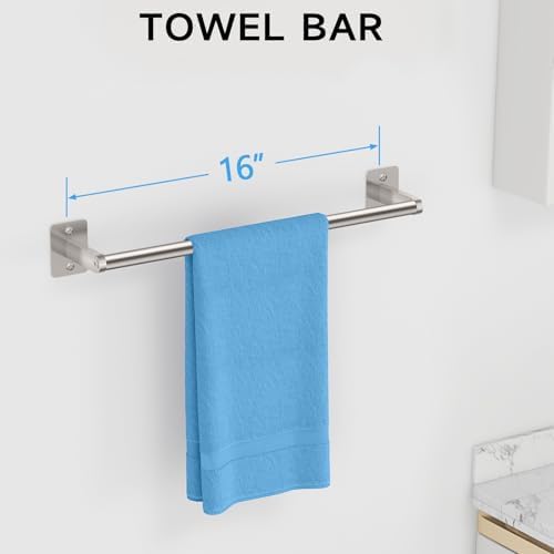 KLJKPA Brushed Nickel Bathroom Accessories Set - Image 2