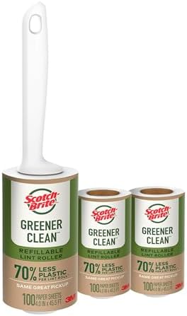 Scotch-Brite Greener Clean Lint Roller Kit, 1 Roller + 2 Refills by Unknown
