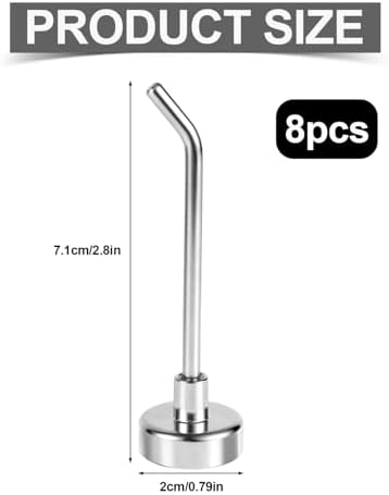 Gosknor 8pcs Large Magnetic Hooks, 2.2lb 7.1cm/2.8in Long - Image 2