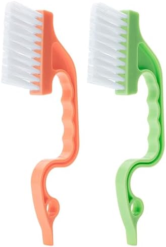 Slick- Window Track Cleaning Brush, 2 Pack, Built-in Scraper, Window Track by SlickSolutions