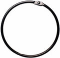 Black Shower Curtain Rings Metal Round Hooks Ring 2.75 Inch Diameter by GOTOONE