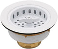 Westbrass A213-50 3-1/2" Wing Nut Twist Style Large Kitchen Sink Basket Strainer by Westbrass