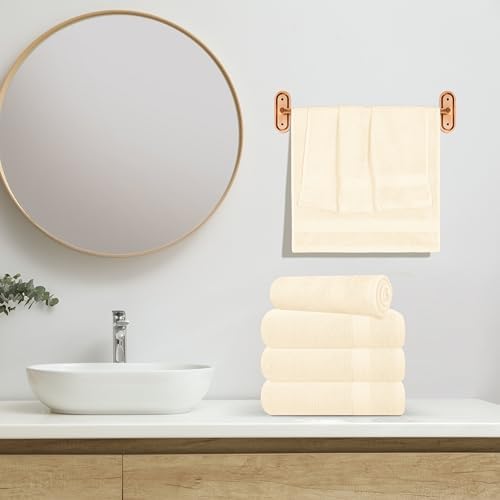 GLAMBURG Ultra Soft 6-Piece Hand Towel Set 16x28-100% Ringspun Cotton - Image 4