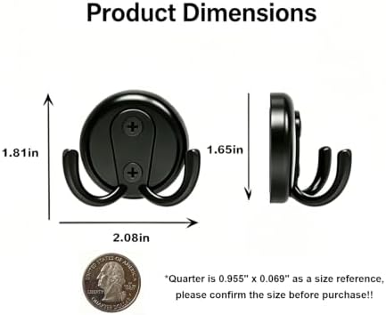 Magenetic Hooks Heavy Duty 140lbs Black Strong Magnetic Hooks - Image 2