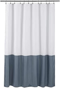 ALYVIA SPRING Waterproof Shower Curtain or Liner White/Stone Blue by ALYVIASPRING