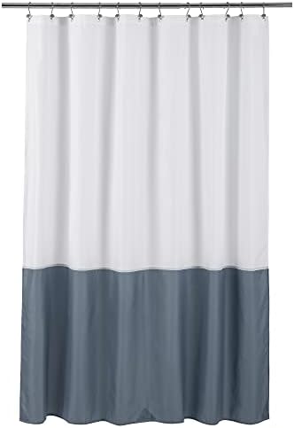 ALYVIA SPRING Waterproof Shower Curtain or Liner White/Stone Blue by ALYVIASPRING