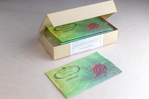 Good Life Cedarwood Scented Sachets | Designed in New Zealand | 12 Sachets - Image 4