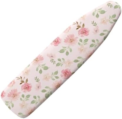 Ironing Board Cover Ironing Board Pad Covers Protector Pink Floral by KUIFORTI