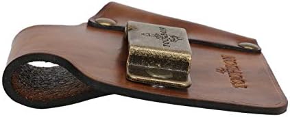 TOURBON Leather Tape Measure Holster Belt Tool Loop - Image 5