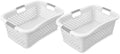 Home Logic 1.5 Bushel Plastic Laundry Basket Front Load, Large Laundry Hamper by HomeLogic