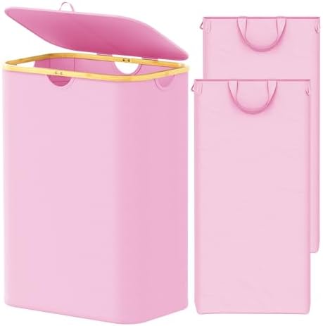 SpaceAid Double Laundry Hamper 2 Section by SpaceAid
