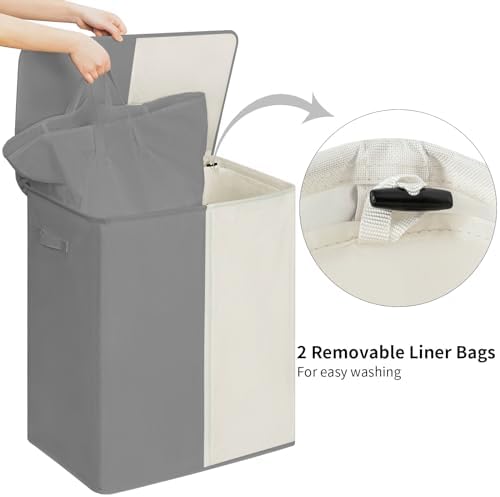 WOWLIVE Double Laundry Hamper - Image 4