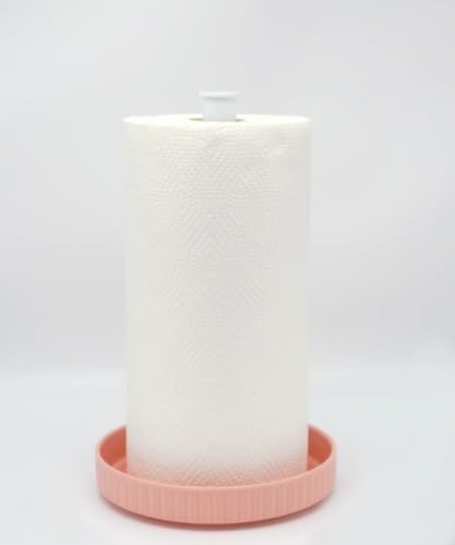 Paper Towel Holder Countertop, Ceramic Base, Fits Double to Family Rolls - Image 4