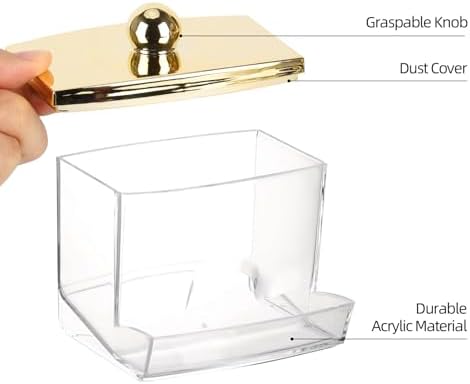 Tbestmax 10oz Qtip Holder Dispenser L Size Bathroom Container - Image 4
