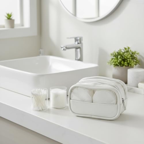Portable Cotton Round Swab Organizer Case, 2 in 1 Travel Cotton Pad Qtip Holder - Image 2